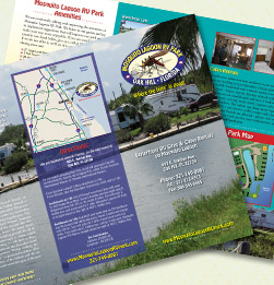 Mosquito Lagoon RV Park Brochure design