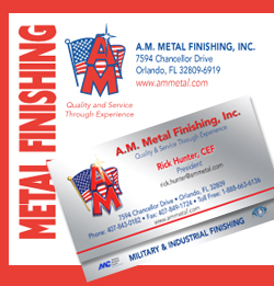 A.M. Metal Envelope and Fold-over business card