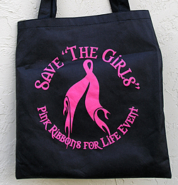 Save the girls promotional bag