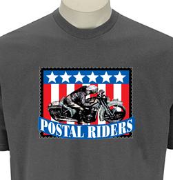 Postal Riders shirt design